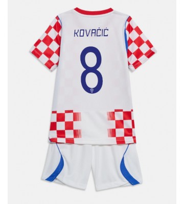 Kroatien Mateo Kovacic #8 Hjemmebanetrøje Børn VM 2026 Kortærmet (+ Korte bukser)